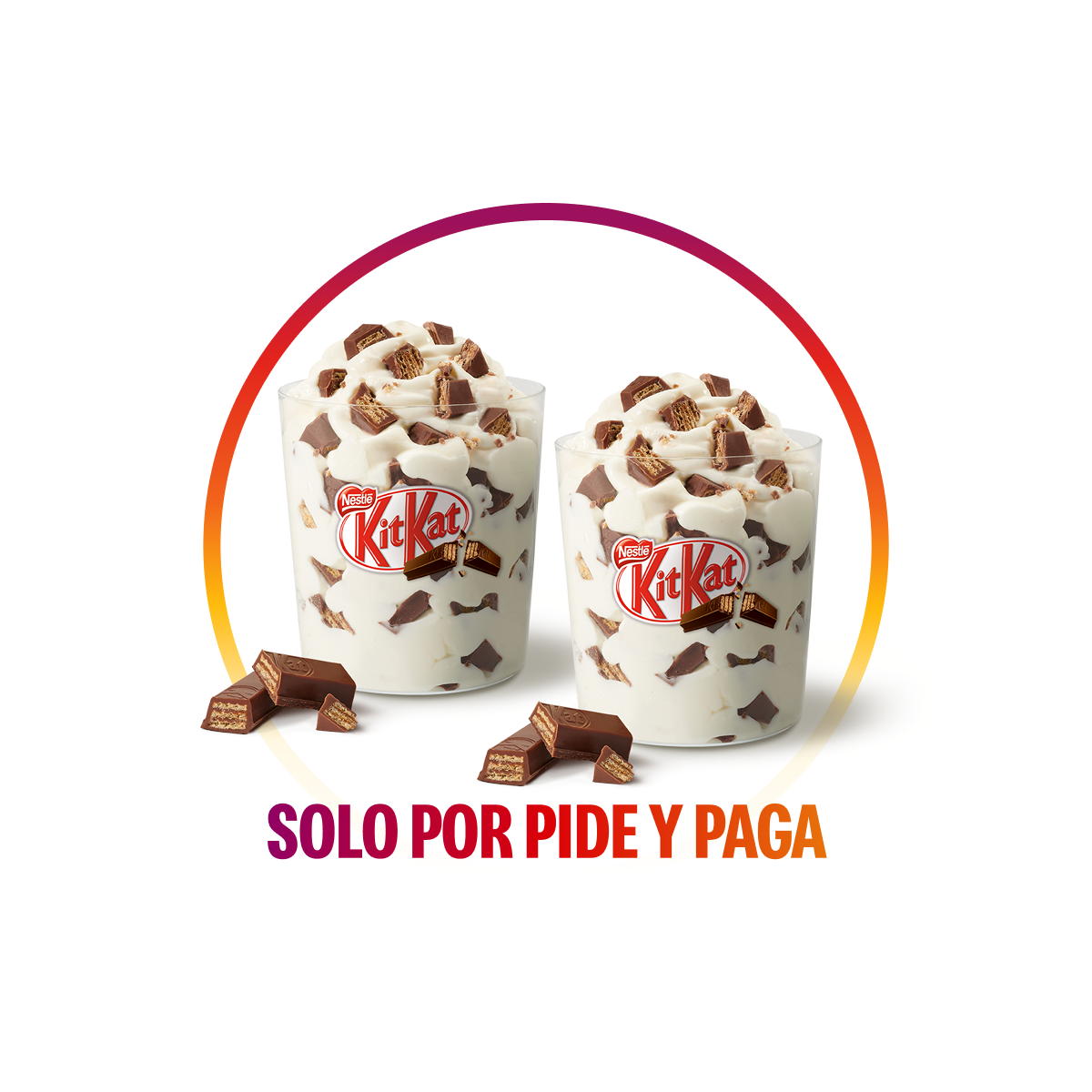 ¡Solo por Pide y Paga! 2 McFlurry® por 800 puntos