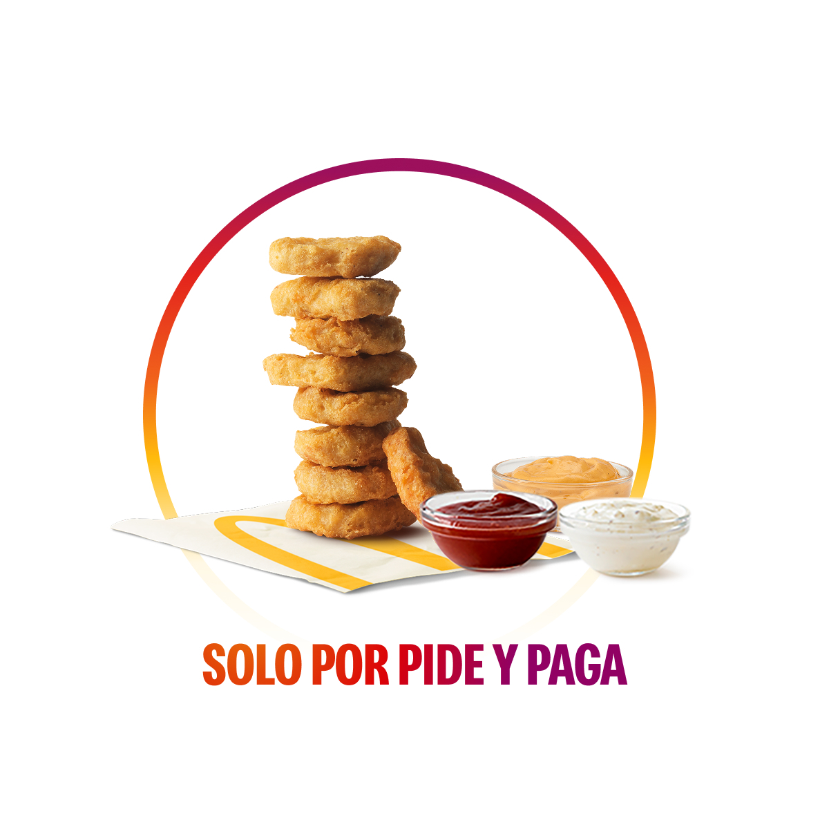 ¡Solo por Pide y Paga! 9 McNuggets® por 600 puntos