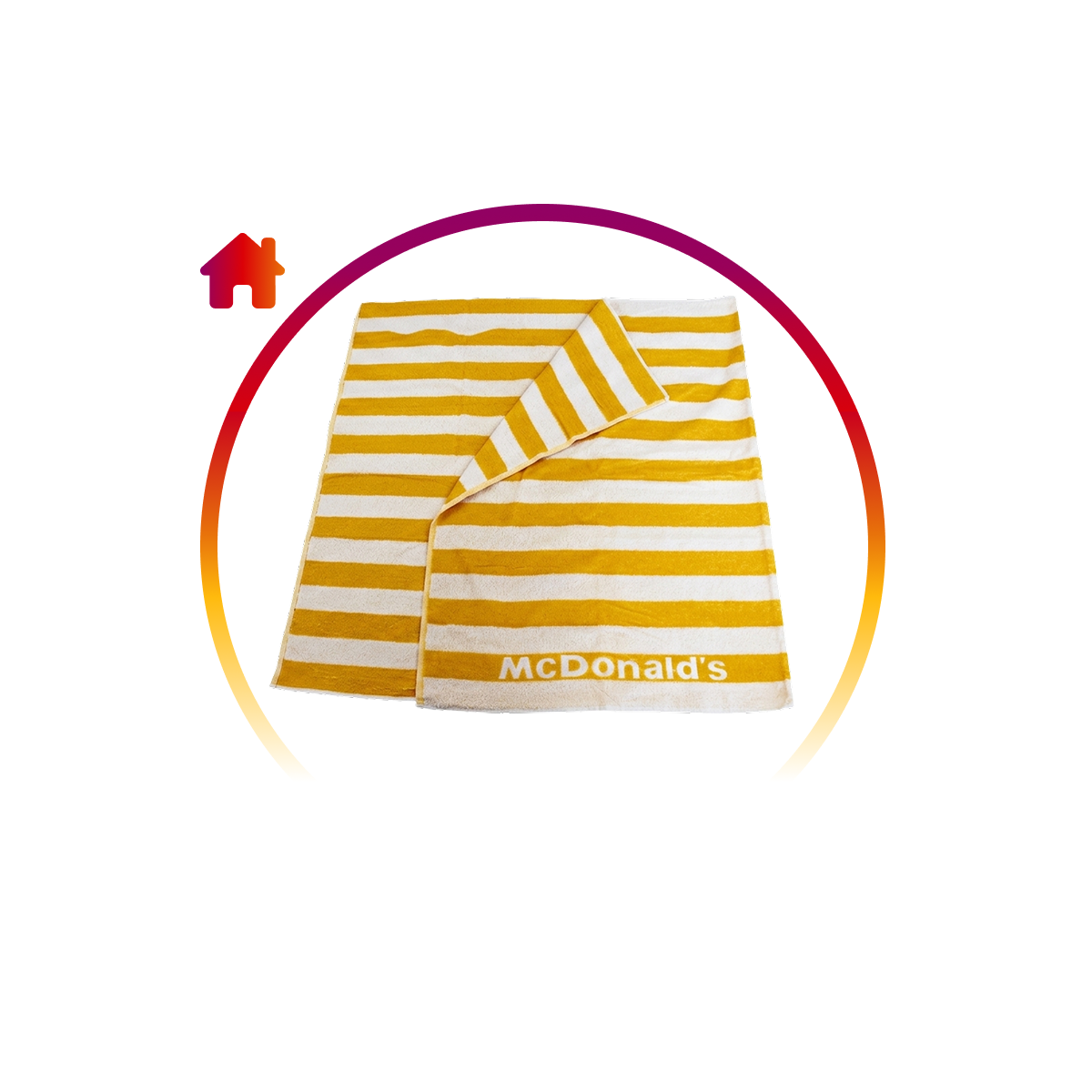 Toalla de McDonald’s® con material 100% reciclado